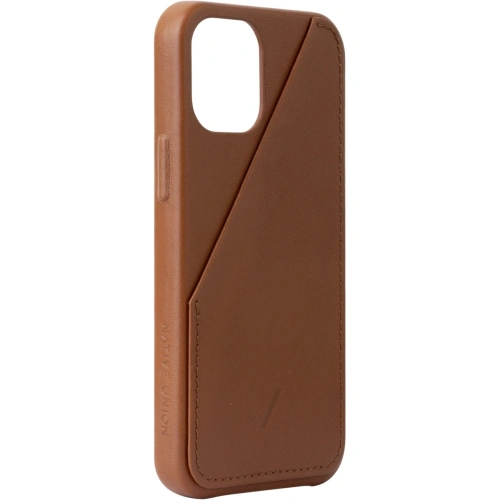 Kup Native Union Apple Ledertasche Card iPhone 12 mini mit Kartenfach (hellbraun) - NTU064TAN - {ean13} - Sklep Home Screen