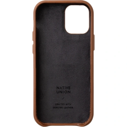 Buy Native Union Card - skórzana obudowa ochronna do iPhone 12 mini z kieszenią na kartę (tan) - NTU064TAN - {ean13} - Home Screen Store Europe