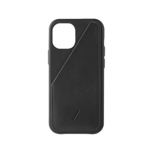 Etui Skórzane Native Union Card iPhone 12 mini z kieszenią na kartę (black)