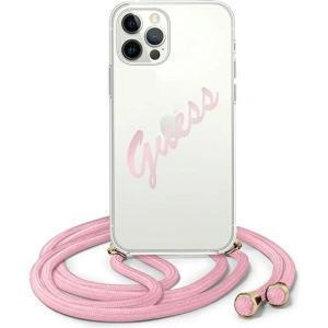 Kup Etui Guess GUHCP12LCRTVSPI Apple iPhone 12 Pro Max różowy/pink hardcase Script Vintage - GUE827PNK - {ean13} - Sklep Home Screen