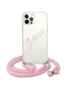 Kup Etui Guess GUHCP12LCRTVSPI Apple iPhone 12 Pro Max różowy/pink hardcase Script Vintage - GUE827PNK - {ean13} - Sklep Home Screen