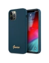 Kup Etui Guess GUHCP12LLSLMGBL Apple iPhone 12 Pro Max niebieski/blue hardcase Metal Logo Script - GUE831BLU - {ean13} - Sklep Home Screen