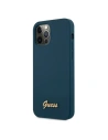 Kup Etui Guess GUHCP12LLSLMGBL Apple iPhone 12 Pro Max niebieski/blue hardcase Metal Logo Script - GUE831BLU - {ean13} - Sklep Home Screen