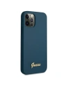Kup Etui Guess GUHCP12LLSLMGBL Apple iPhone 12 Pro Max niebieski/blue hardcase Metal Logo Script - GUE831BLU - {ean13} - Sklep Home Screen