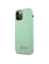 Buy Guess GUHCP12LLSLMGGN Apple iPhone 12 Pro Max green hardcase Metal Logo Script - GUE832GRN - {ean13} - Home Screen Store Europe