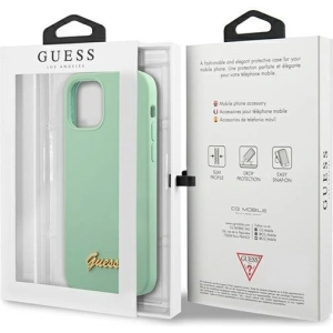 Kup Etui Guess GUHCP12LLSLMGGN Apple iPhone 12 Pro Max zielony/green hardcase Metal Logo Script - GUE832GRN - {ean13} - Sklep Home Screen