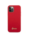 Kup Etui Guess GUHCP12LLSLMGRE Apple iPhone 12 Pro Max czerwony/red hardcase Metal Logo Script - GUE833RED - {ean13} - Sklep Home Screen