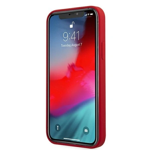 Kup Etui Guess GUHCP12LLSLMGRE Apple iPhone 12 Pro Max czerwony/red hardcase Metal Logo Script - GUE833RED - {ean13} - Sklep Home Screen