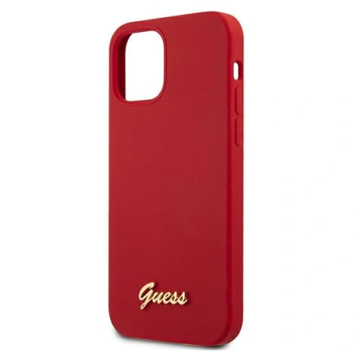 Kup Etui Guess GUHCP12LLSLMGRE Apple iPhone 12 Pro Max czerwony/red hardcase Metal Logo Script - GUE833RED - {ean13} - Sklep Home Screen