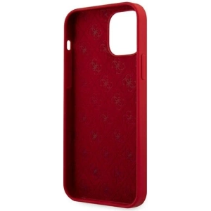 Buy Guess GUHCP12LLSLMGRE Apple iPhone 12 Pro Max red hardcase Metal Logo Script - GUE833RED - {ean13} - Home Screen Store Europe
