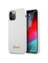Etui Guess GUHCP12LLSLMGWH Apple iPhone 12 Pro Max fehér/white hardcase Fém Logó Írás