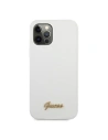 Kup Etui Guess GUHCP12LLSLMGWH Apple iPhone 12 Pro Max bílý/white hardcase Metal Logo Script - GUE834WHT - {ean13} - Sklep Home Screen