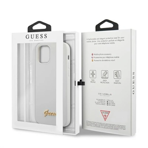 Kup Etui Guess GUHCP12LLSLMGWH Apple iPhone 12 Pro Max bílý/white hardcase Metal Logo Script - GUE834WHT - {ean13} - Sklep Home Screen