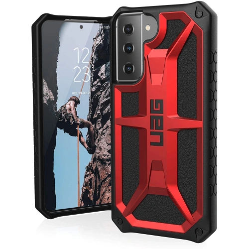Kup Urban Armor Gear Samsung UAG Tasche Monarch Galaxy S21 5G (karminrot) - UAG565CRIM - {ean13} - Sklep Home Screen