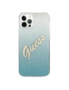 Buy Guess GUHCP12LPCUGLSBL Apple iPhone 12 Pro Max blue hardcase Glitter Gradient Script - GUE836BLU - {ean13} - Home Screen Store Europe