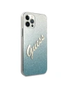 Kup Etui Guess GUHCP12LPCUGLSBL Apple iPhone 12 Pro Max niebieski/blue hardcase Glitter Gradient Script - GUE836BLU - {ean13} - Sklep Home Screen
