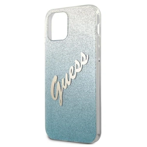 Kup Etui Guess GUHCP12LPCUGLSBL Apple iPhone 12 Pro Max albastru/blue hardcase Glitter Gradient Script - GUE836BLU - {ean13} - Sklep Home Screen