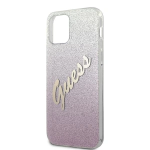 Buy Guess GUHCP12LPCUGLSPI Apple iPhone 12 Pro Max pink hardcase Glitter Gradient Script - GUE838PNK - {ean13} - Home Screen Store Europe