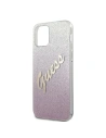 Buy Guess GUHCP12LPCUGLSPI Apple iPhone 12 Pro Max pink hardcase Glitter Gradient Script - GUE838PNK - {ean13} - Home Screen Store Europe