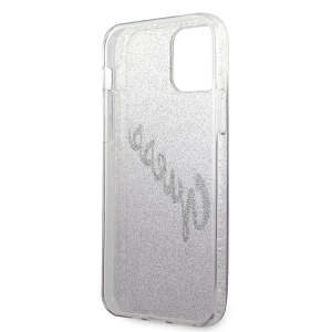 Buy Guess GUHCP12LPCUGLSPI Apple iPhone 12 Pro Max pink hardcase Glitter Gradient Script - GUE838PNK - {ean13} - Home Screen Store Europe