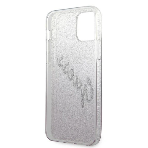 Buy Guess GUHCP12LPCUGLSPI Apple iPhone 12 Pro Max pink hardcase Glitter Gradient Script - GUE838PNK - {ean13} - Home Screen Store Europe
