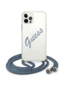 Etui Guess GUHCP12MCRTVSBL Apple iPhone 12/12 Pro kék hardcase Script Vintage