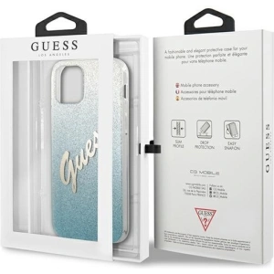 Kup Etui Guess GUHCP12MPCUGLSBL Apple iPhone 12/12 Pro kék/kék kemény tok Glitter Gradient Script - GUE849BLU - {ean13} - Sklep Home Screen