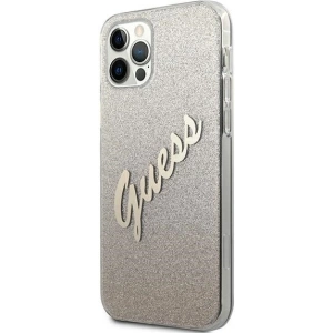 Kup Etui Guess GUHCP12MPCUGLSGO Apple iPhone 12/12 Pro arany/glitter gradient script kemény tok - GUE850GLD - {ean13} - Sklep Home Screen