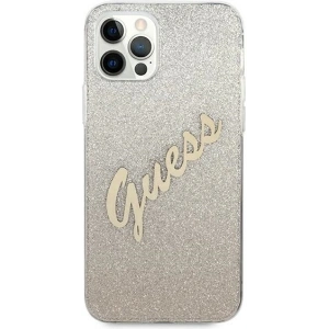 Kup Etui Guess GUHCP12MPCUGLSGO Apple iPhone 12/12 Pro arany/glitter gradient script kemény tok - GUE850GLD - {ean13} - Sklep Home Screen