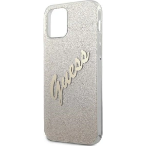 Kup Etui Guess GUHCP12MPCUGLSGO Apple iPhone 12/12 Pro arany/glitter gradient script kemény tok - GUE850GLD - {ean13} - Sklep Home Screen