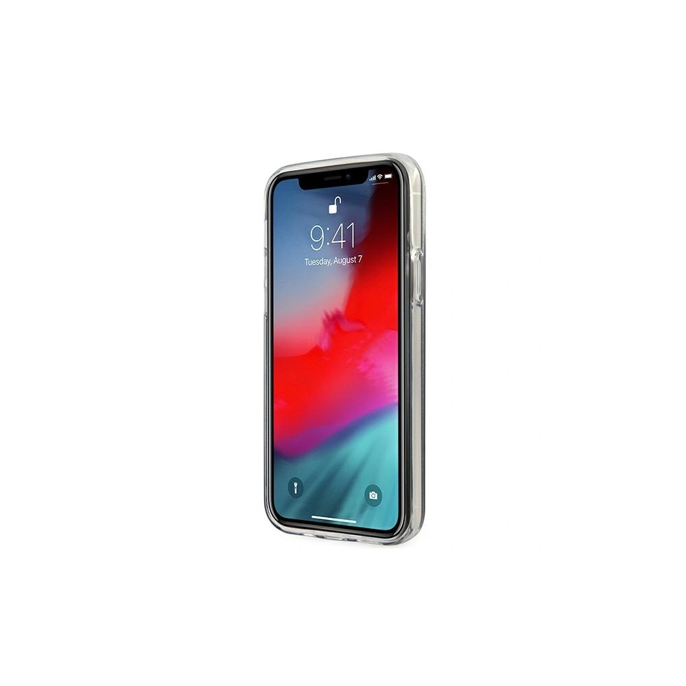 Etui Guess GUHCP12MPCUGLSPI Apple iPhone 12/12 Pro różowy/pink hardcase Glitter Gradient Script