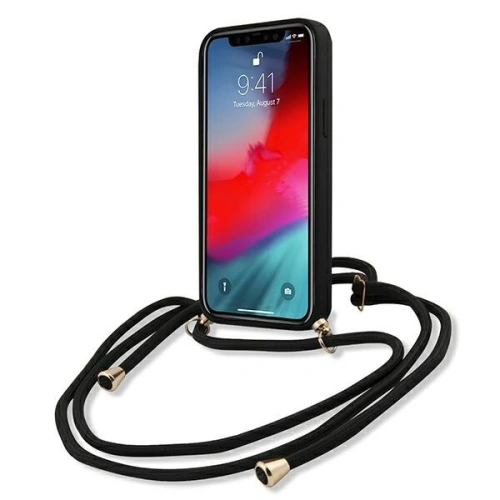Kup Etui Guess GUHCP12SLSCLMGBK Apple iPhone 12 mini fekete/hardcase fém logó zsinór - GUE852BLK - {ean13} - Sklep Home Screen