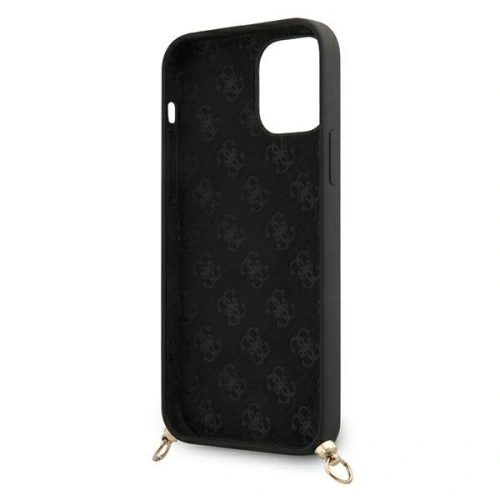 Kup Etui Guess GUHCP12SLSCLMGBK Apple iPhone 12 mini fekete/hardcase fém logó zsinór - GUE852BLK - {ean13} - Sklep Home Screen