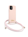 Kup Etui Guess GUHCP12SLSCLMGLP Apple iPhone 12 mini růžový/pink hardcase Metal Logo Cord - GUE854PNK - {ean13} - Sklep Home Screen