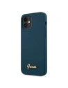 Kup Guess Apple Tasche GUHCP12SLSLMGBL iPhone 12 mini blau/blau Hartschale Metall Logo Script - GUE855BLU - {ean13} - Sklep Home Screen