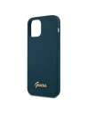 Kup Etui Guess GUHCP12SLSLMGBL Apple iPhone 12 mini albastru/blue hardcase Metal Logo Script - GUE855BLU - {ean13} - Sklep Home Screen
