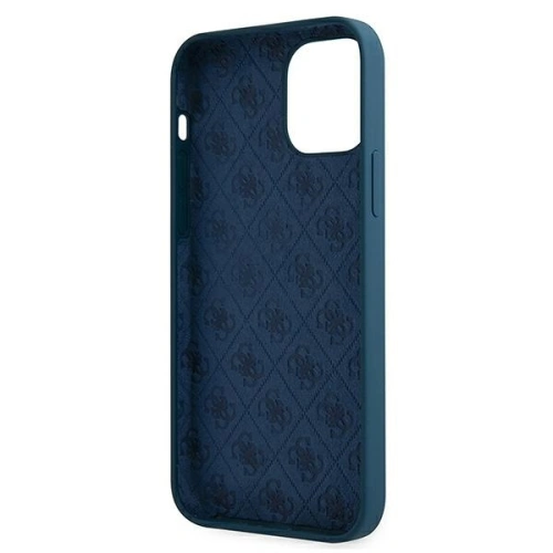 Kup Etui Guess GUHCP12SLSLMGBL Apple iPhone 12 mini albastru/blue hardcase Metal Logo Script - GUE855BLU - {ean13} - Sklep Home Screen
