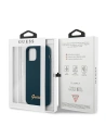 Kup Etui Guess GUHCP12SLSLMGBL Apple iPhone 12 mini albastru/blue hardcase Metal Logo Script - GUE855BLU - {ean13} - Sklep Home Screen