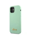 Kup Guess Apple Tasche GUHCP12SLSLMGGN iPhone 12 mini grün/grün Hartschale Metall Logo Script - GUE856GRN - {ean13} - Sklep Home Screen