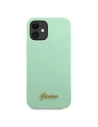 Kup Guess Apple Tasche GUHCP12SLSLMGGN iPhone 12 mini grün/grün Hartschale Metall Logo Script - GUE856GRN - {ean13} - Sklep Home Screen