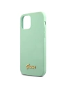 Kup Guess Apple Tasche GUHCP12SLSLMGGN iPhone 12 mini grün/grün Hartschale Metall Logo Script - GUE856GRN - {ean13} - Sklep Home Screen