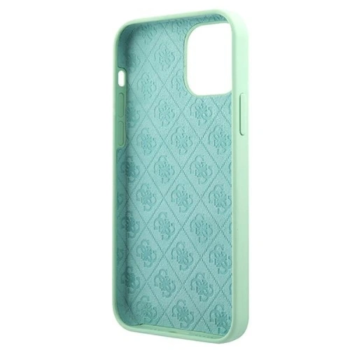 Kup Guess Apple Tasche GUHCP12SLSLMGGN iPhone 12 mini grün/grün Hartschale Metall Logo Script - GUE856GRN - {ean13} - Sklep Home Screen