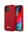 Etui Guess GUHCP12SLSLMGRE Apple iPhone 12 mini piros/red hardcase Metal Logo Script