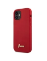 Kup Etui Guess GUHCP12SLSLMGRE Apple iPhone 12 mini czerwony/red hardcase Metal Logo Script - GUE857RED - {ean13} - Sklep Home Screen