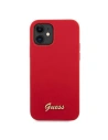 Kup Etui Guess GUHCP12SLSLMGRE Apple iPhone 12 mini czerwony/red hardcase Metal Logo Script - GUE857RED - {ean13} - Sklep Home Screen
