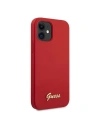 Kup Etui Guess GUHCP12SLSLMGRE Apple iPhone 12 mini czerwony/red hardcase Metal Logo Script - GUE857RED - {ean13} - Sklep Home Screen