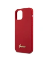 Kup Etui Guess GUHCP12SLSLMGRE Apple iPhone 12 mini czerwony/red hardcase Metal Logo Script - GUE857RED - {ean13} - Sklep Home Screen