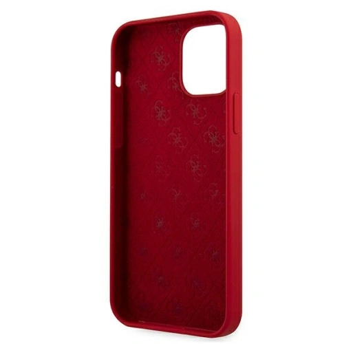 Kup Etui Guess GUHCP12SLSLMGRE Apple iPhone 12 mini czerwony/red hardcase Metal Logo Script - GUE857RED - {ean13} - Sklep Home Screen