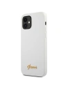Kup Guess Apple Tasche GUHCP12SLSLMGWH iPhone 12 mini weiß/weiß Hartschale Metall Logo Script - GUE858WHT - {ean13} - Sklep Home Screen