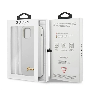Kup Etui Guess GUHCP12SLSLMGWH Apple iPhone 12 mini biały/white hardcase Metal Logo Script - GUE858WHT - {ean13} - Sklep Home Screen